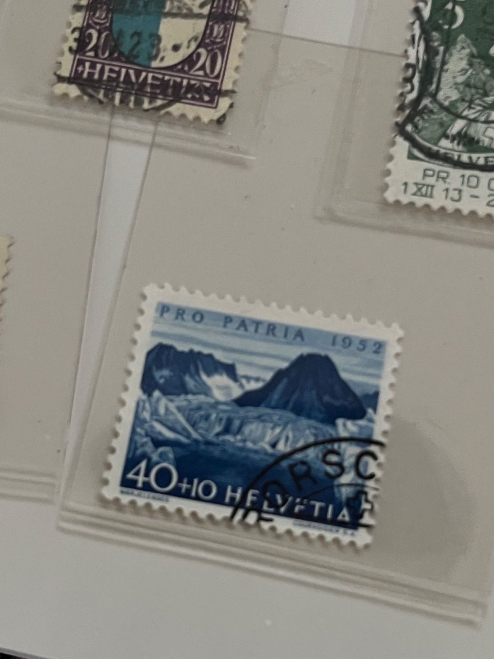 Alle Briefmarken: Schweizer Briefmarken – Gebraucht aus Stetten AG von Brissago25 7
