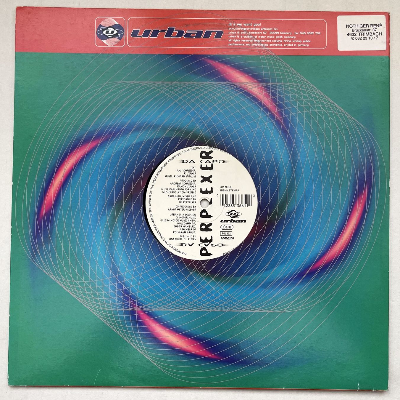 Vinyles: Perplexer – Da Capo – Vinyl – D'occasion à Oftringen par Vucki 2