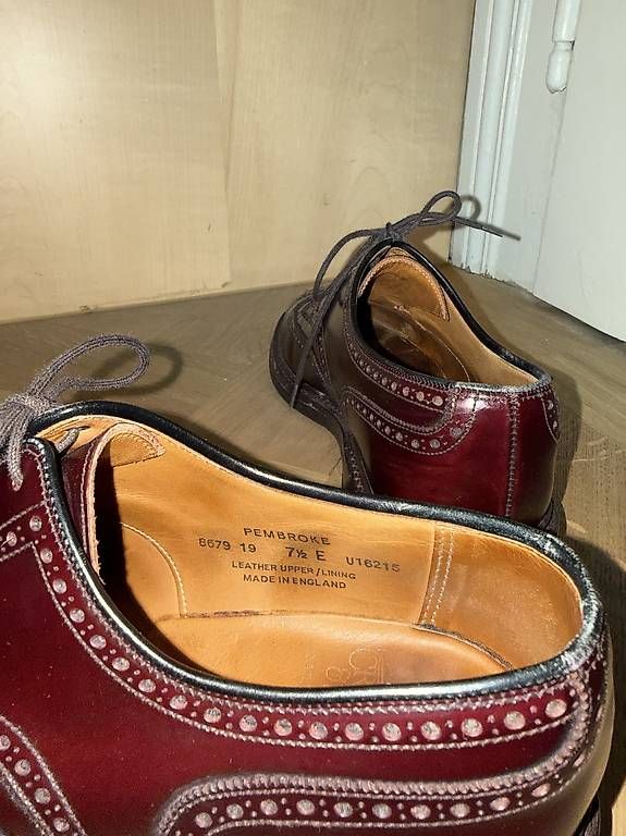 Crockett & Jones Scarpe da uomo: Crockett & Jones Pembroke Brogue – Usato da Basel venduto da Portfolio7 3