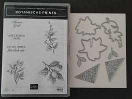 Stempelset + Stanzformen Stampin up "Botanische Prints"