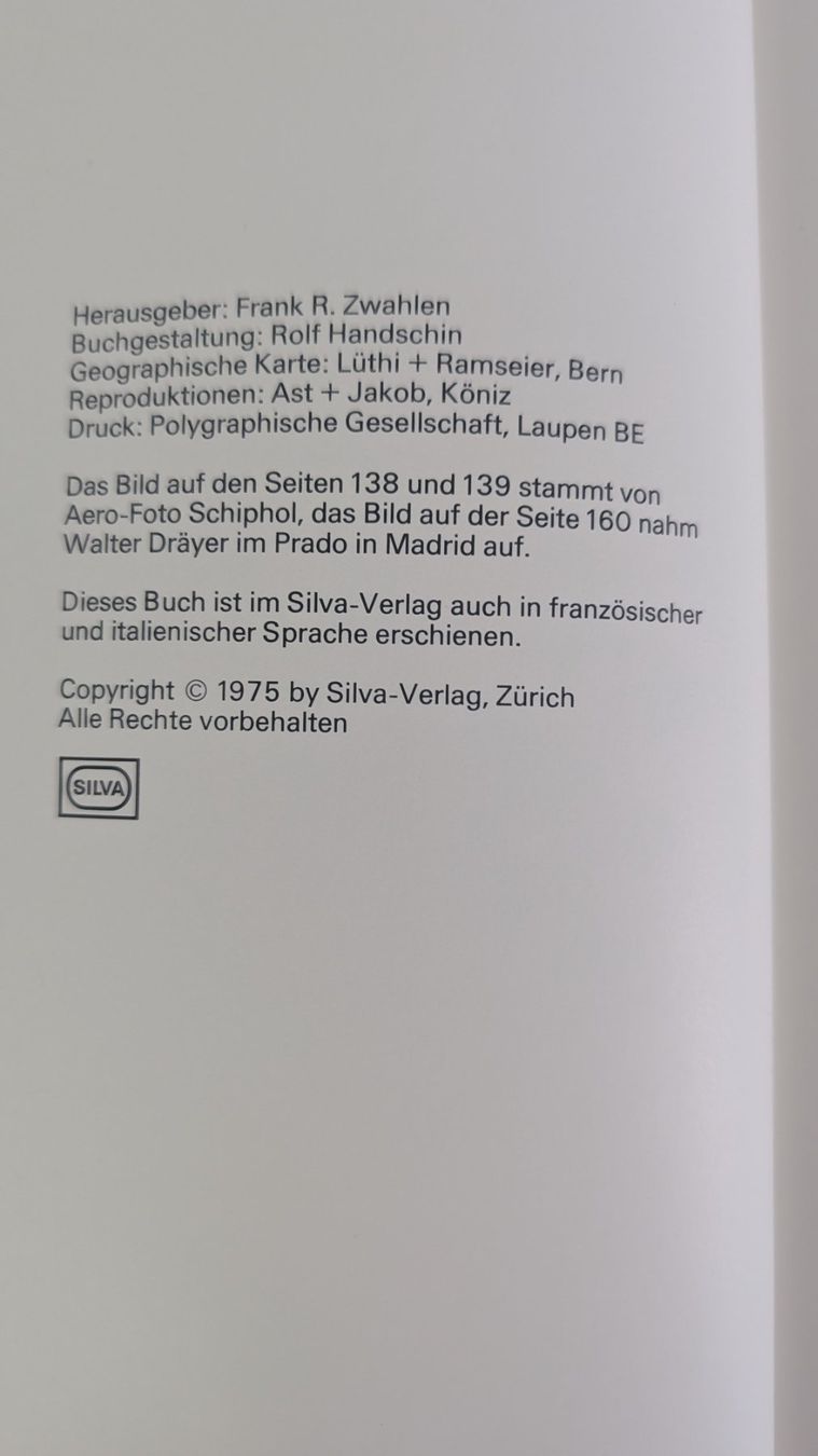 Libri: Holland – Silva 1975 – Usato da Zürich venduto da axolottchen 7