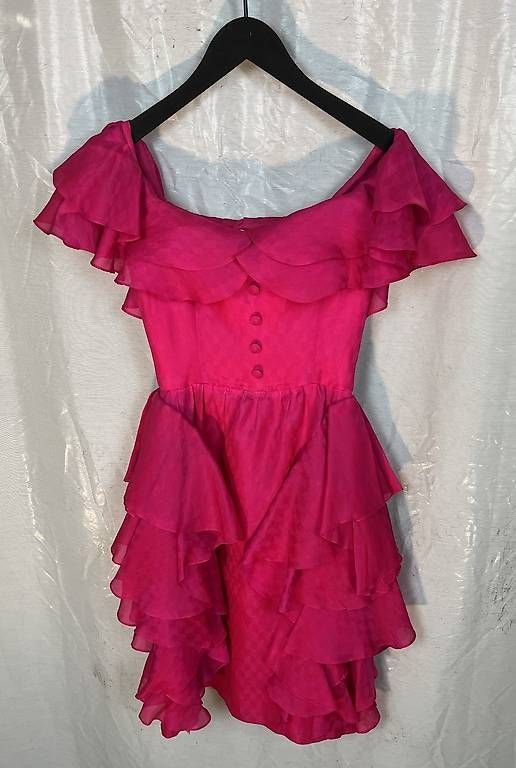 Kleider: Rotes Vintagkleid, Serge Le Page, ca. 60er oder 70er – Gebraucht aus Bern von daskannweg