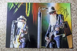 ZZ Top - Autogramm auf Foto Dusty Billy