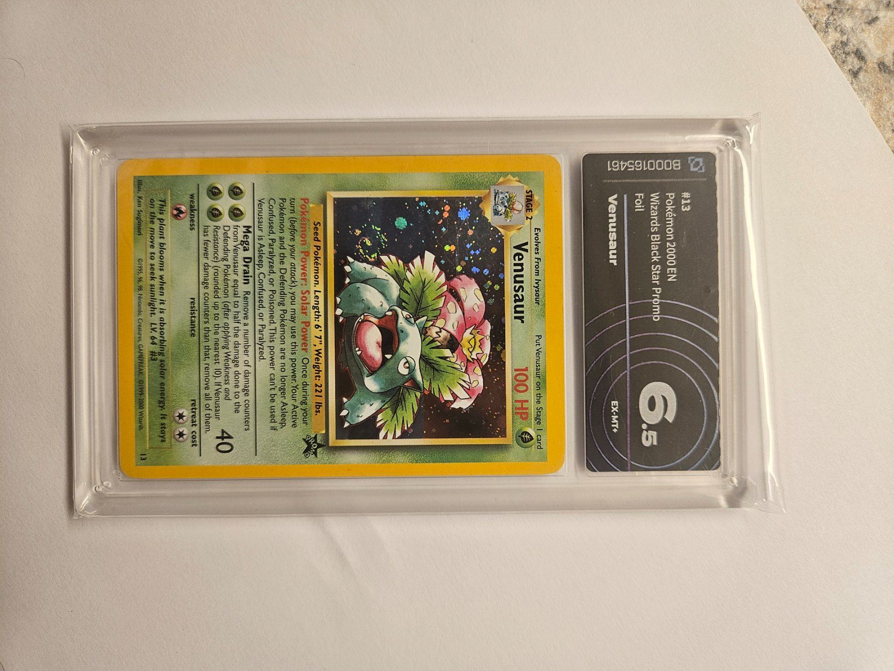 Pokémon Carte collezionabili: Carta Pokémon Venusaur #13 Black Star Promo | AP 6.5 Graded – Usato da Ligornetto venduto da car_92zl