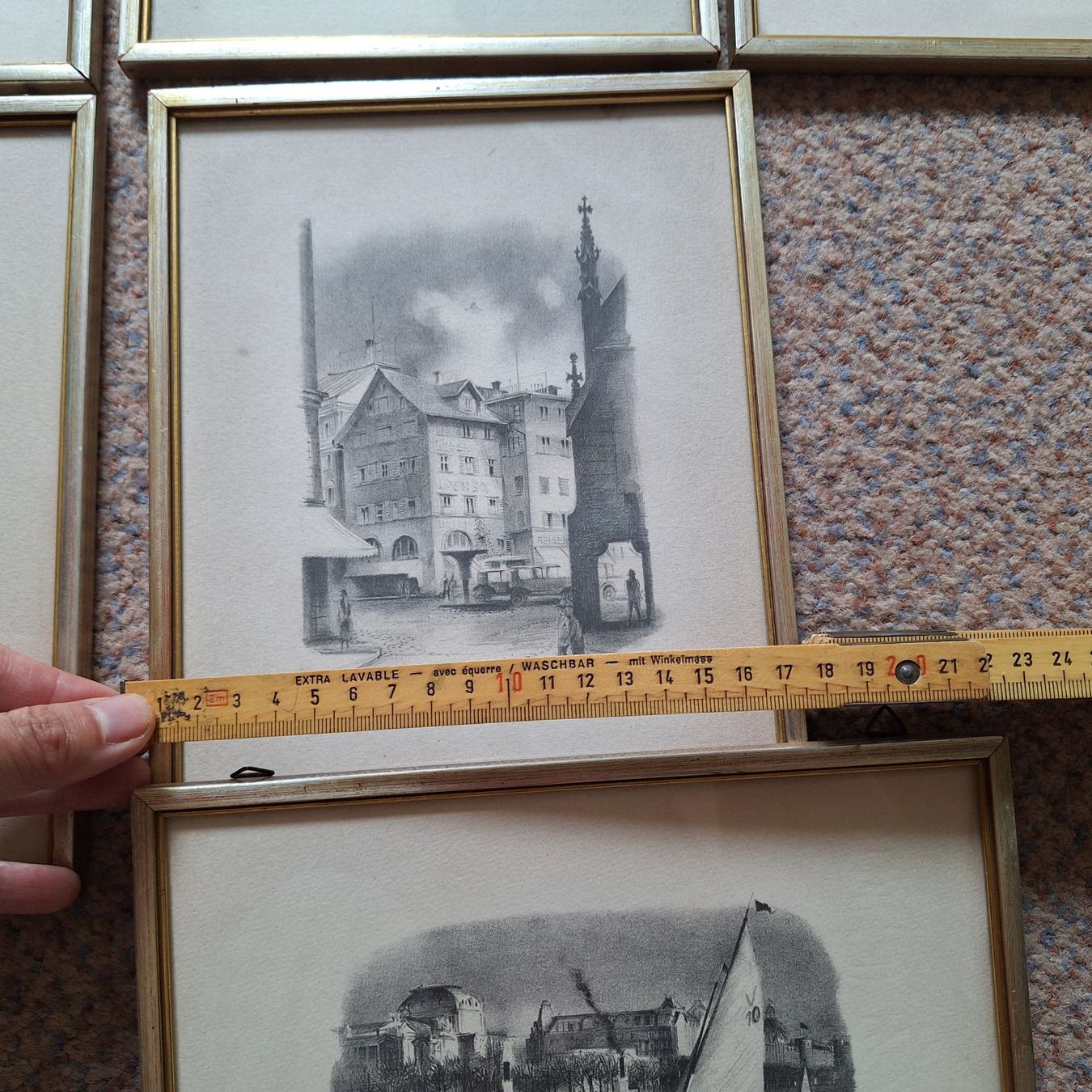 Foto & Immagini: Eine Sammlung von 6 gerahmten Grafiken – Usato da Winterthur venduto da Goldpipau 5