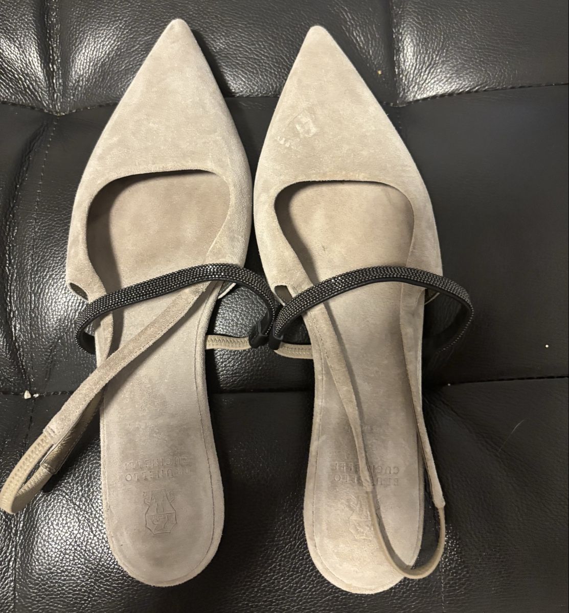 Brunello Cucinelli Scarpe da donna: Brunello Cucinelli Beige Ballerinas – Usato da Chur venduto da Cuteclothes7k