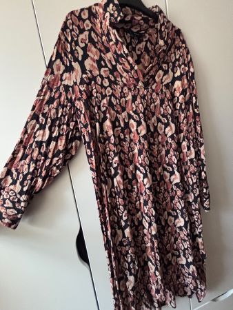 ZIZZI Kleid XL ( 48/50 )  schwarz/ beige/ braun  => Ab 15.-