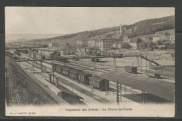 Carte P de 1909 (La Chaux-de-Fonds / Passerelle des Crêtets)