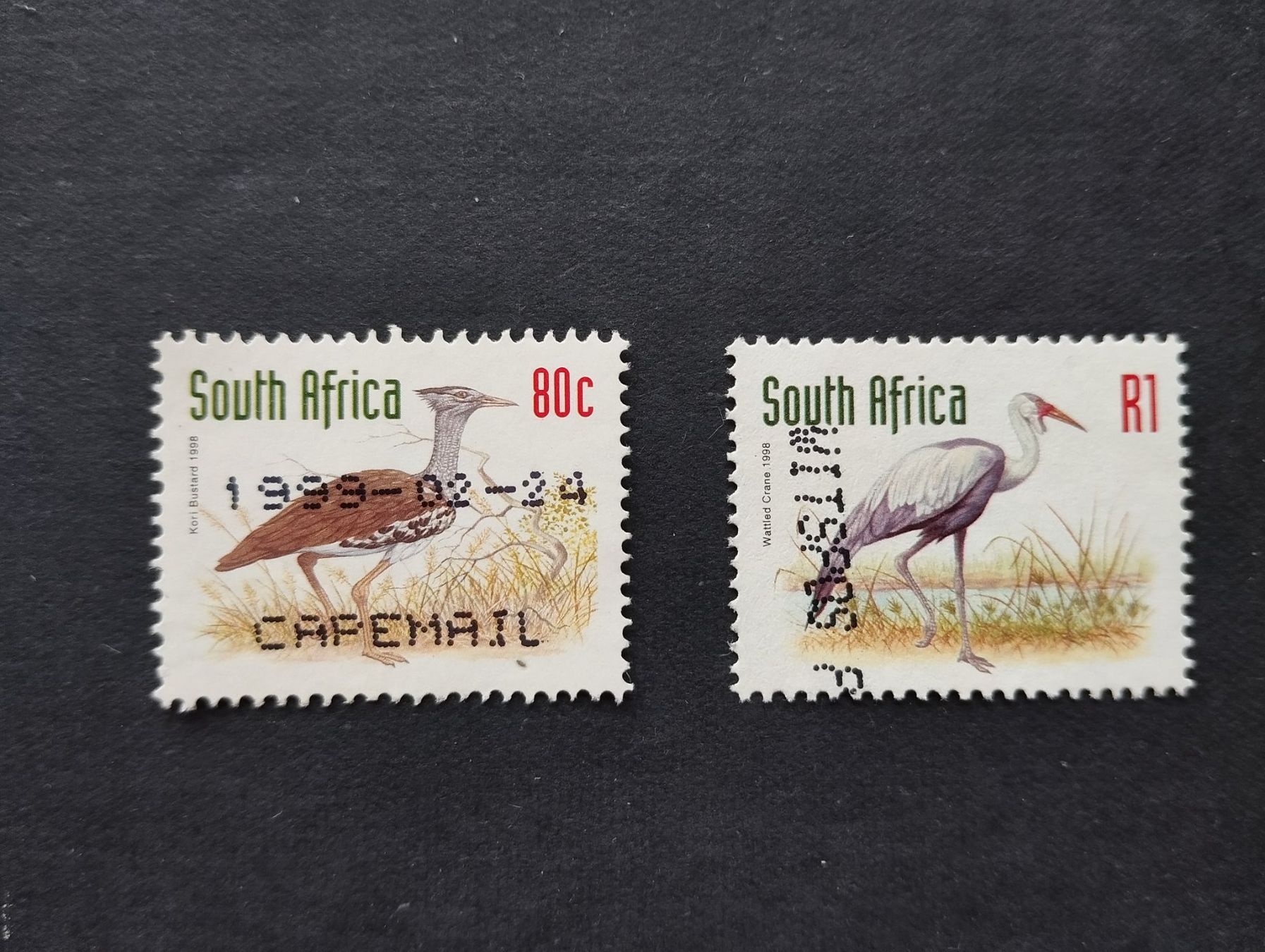 Alle Briefmarken: Suedafrika - 2 x Vogel – Gebraucht aus Villars-sur-Glâne von MiguelDelgado