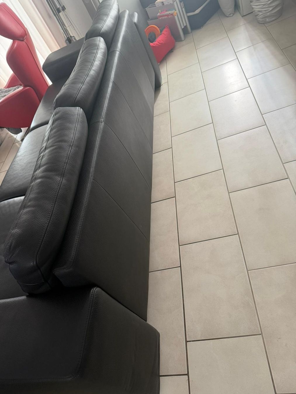 Sofas: Sofa Leder (schwarz) – D'occasion à Wettingen par sharklady 2