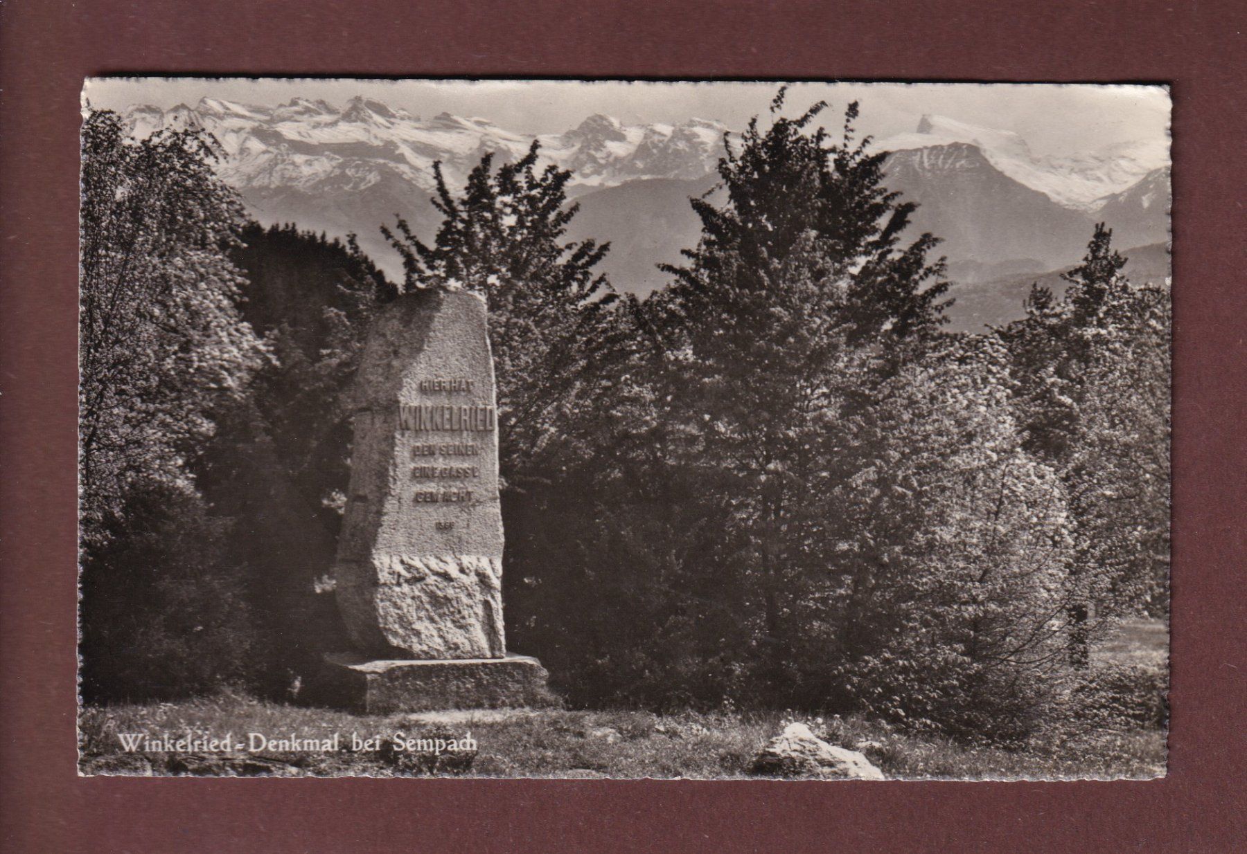 Cartoline postali: WINKELRIED-DENKMAL bei Sempach – Usato da Pully venduto da nicecards-shop
