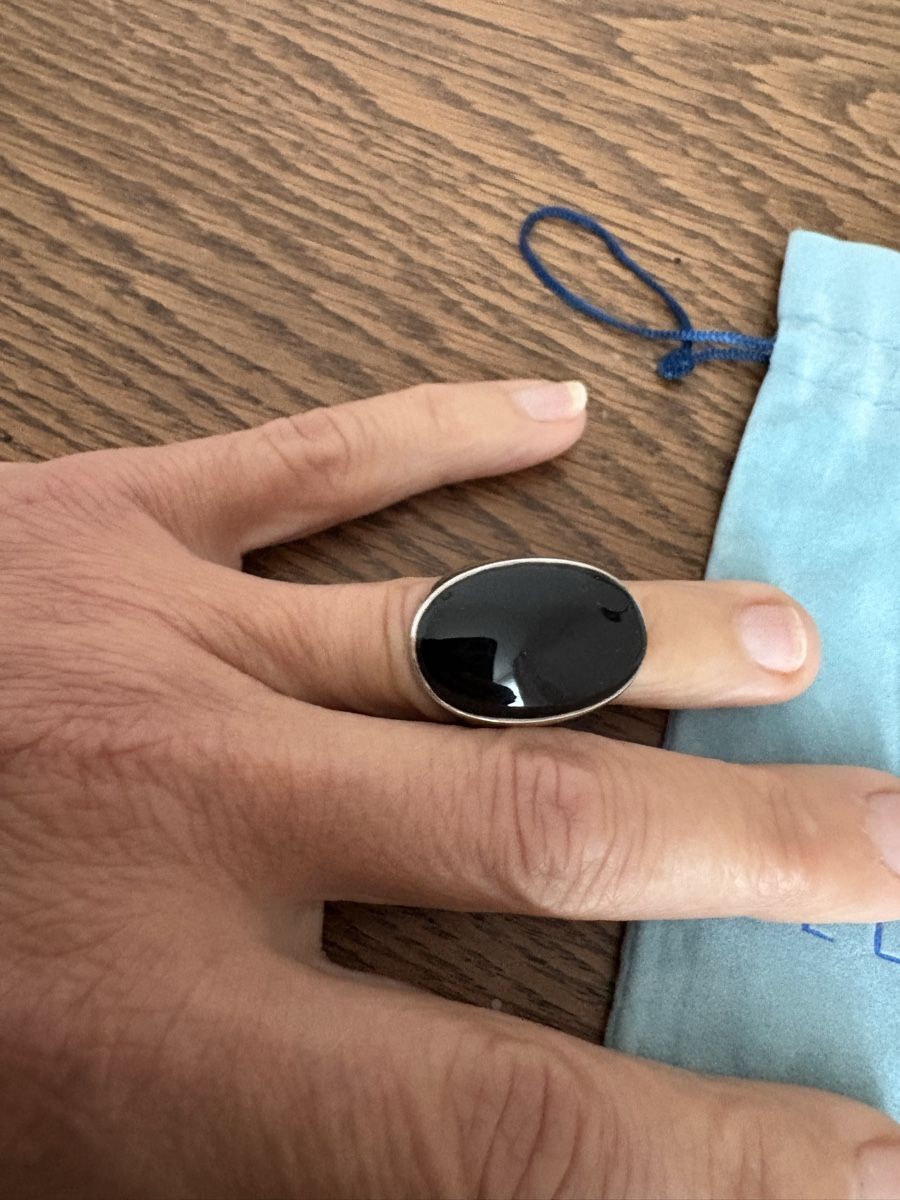 Onyx Bagues: Silberner Ring 925 mit schwarzem Onyx  Stein – Neuf avec emballage d'origine à Würenlos par maxli012 2