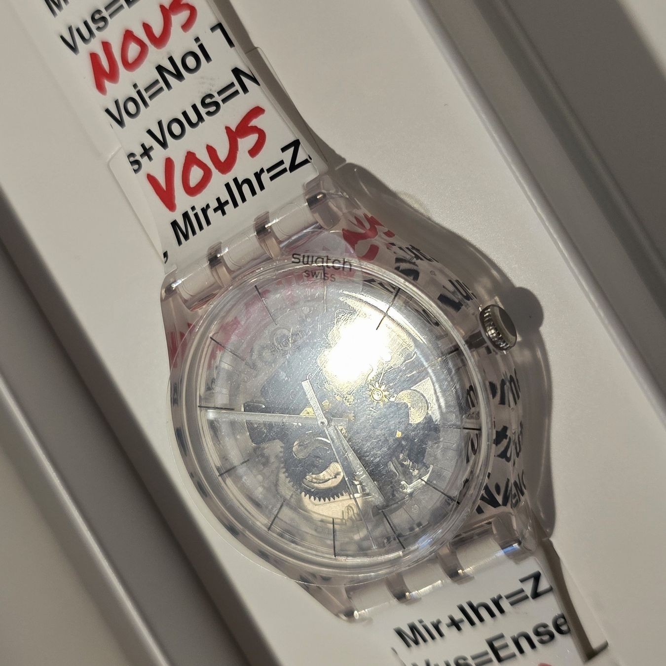 Swatch Orologi: Swatch "mir - ihr" - limitiertes Sondermodell - neu+ungetr.! – Nuovo e nell'imballaggio originale da Wilen b. Wil venduto da Picasso1234 5