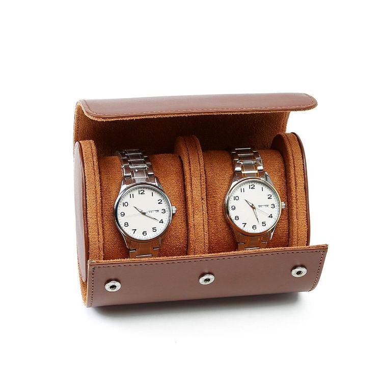 Roll De Montre De Voyage: Étui En Cuir Sécurisé Pour Trois Montres Boîte De Rangement De Montre Portable Pour Hommes Du 17,72 € | DHgate