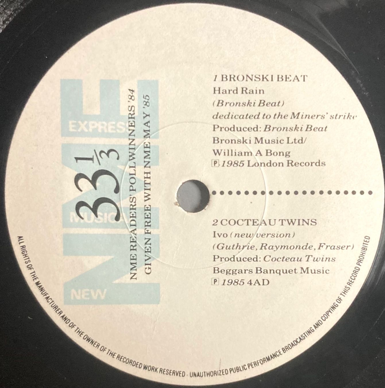 Dischi in vinile: DIVERS ARTISTES - NME READER'S POLL WINNERS  '84 – Usato da Poliez-Pittet venduto da Newtown-Records 1
