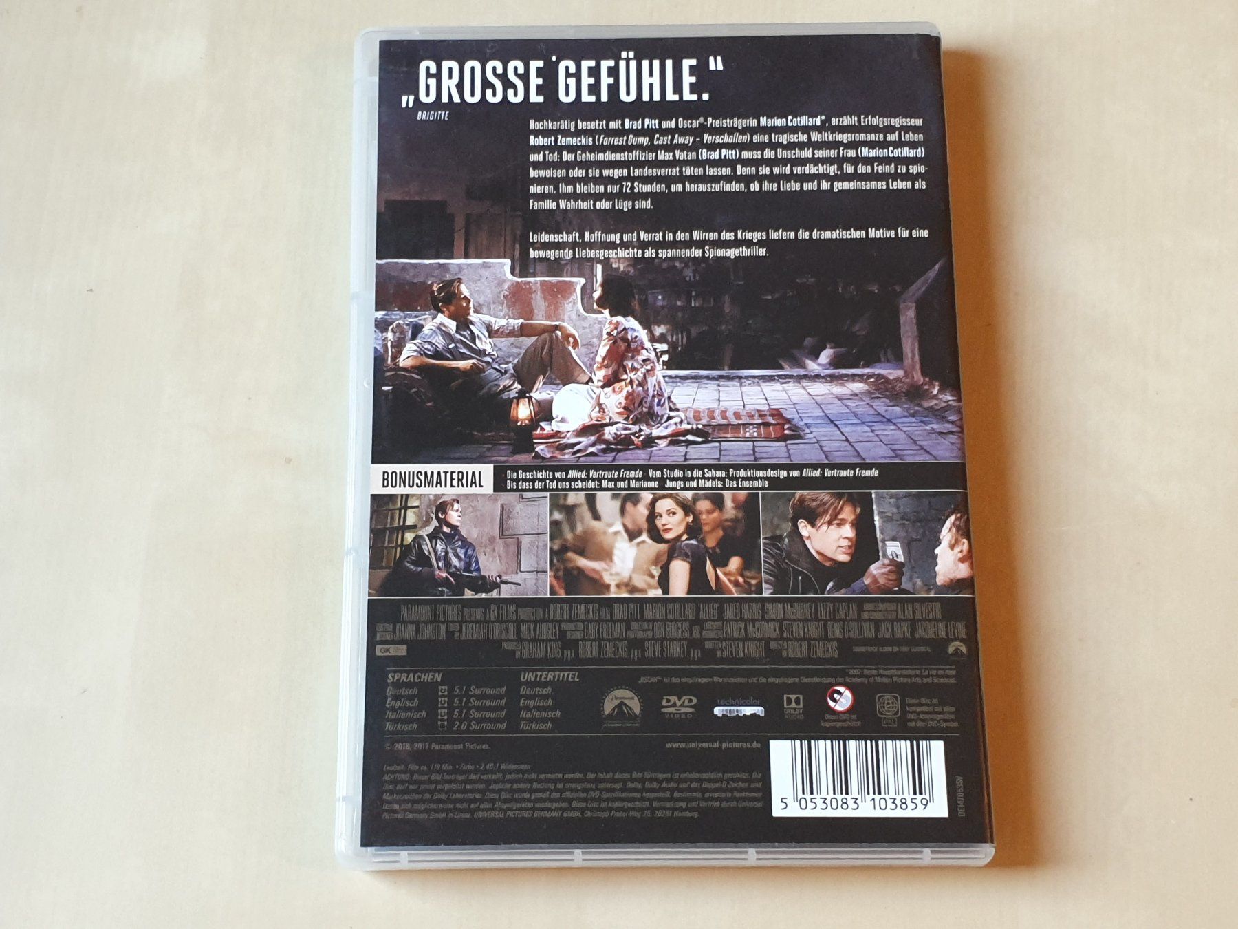 Tutti i DVDs: Allied Vertraute Fremde – Usato da Stansstad venduto da collectorsshop 1