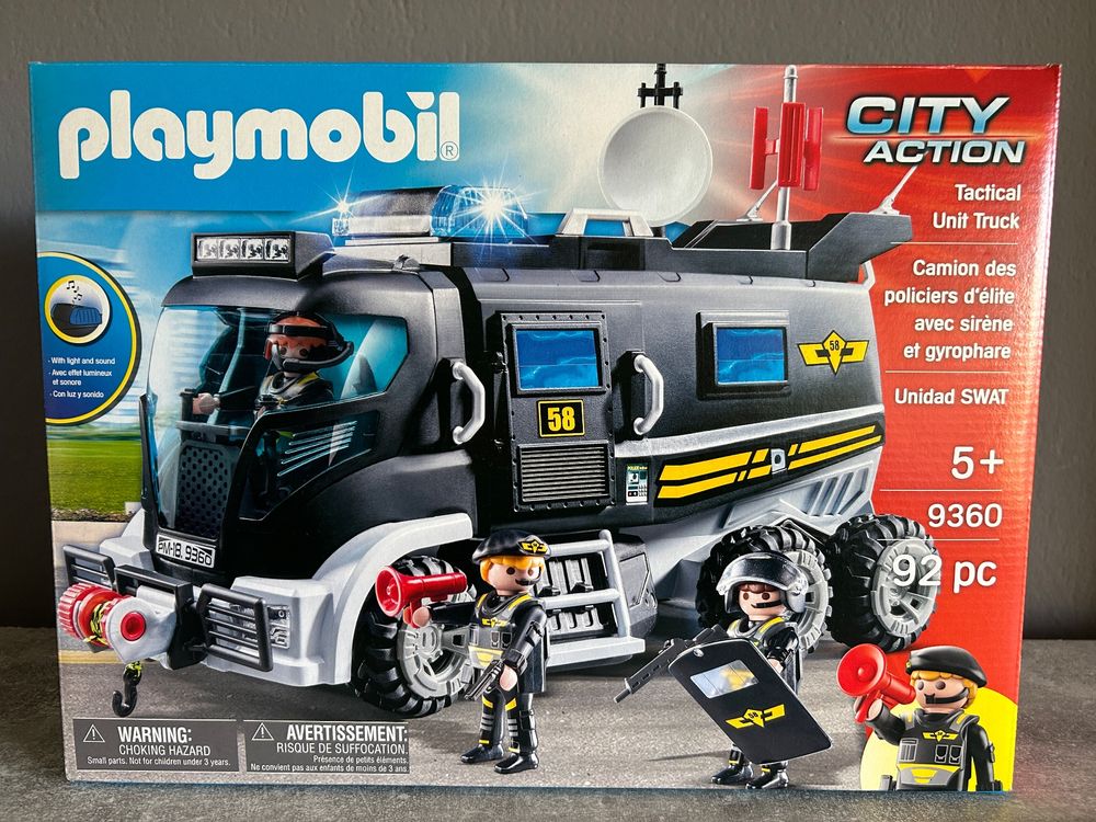 Playmobil Camion des policiers d'élite City Action - de 5 à 10 ans