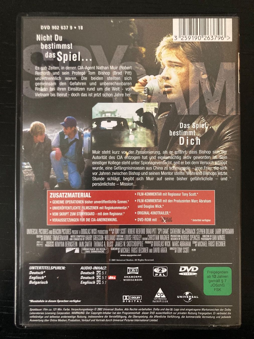 Tutti i DVDs: Spy Game - DVD – Usato da Bern venduto da Mige05 2