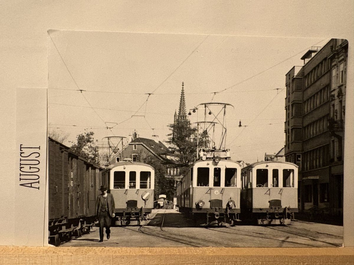 Cartes postales: Tram Strassenbahn Basel Heuwaage 1908 – D'occasion à Rümlang par Kartenpost1