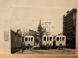 Tram Strassenbahn Basel Heuwaage 1908