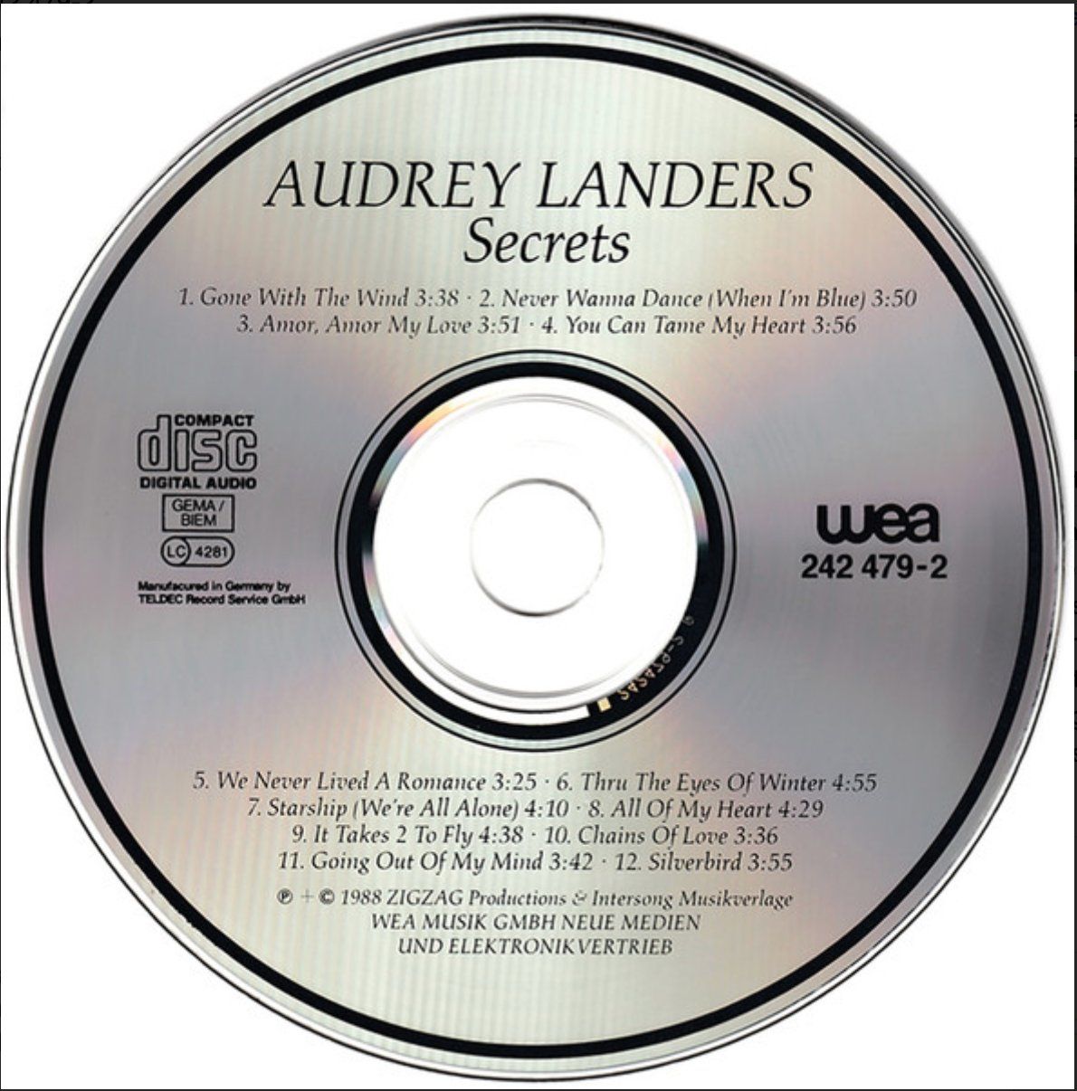 CD: Audrey Landers – Secrets – Usato da Brunnen venduto da Barfly5 2