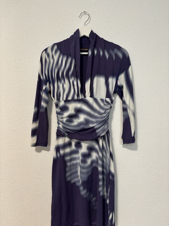 Roberto Cavalli Dress - Purple/White - IT 42 tye dye!