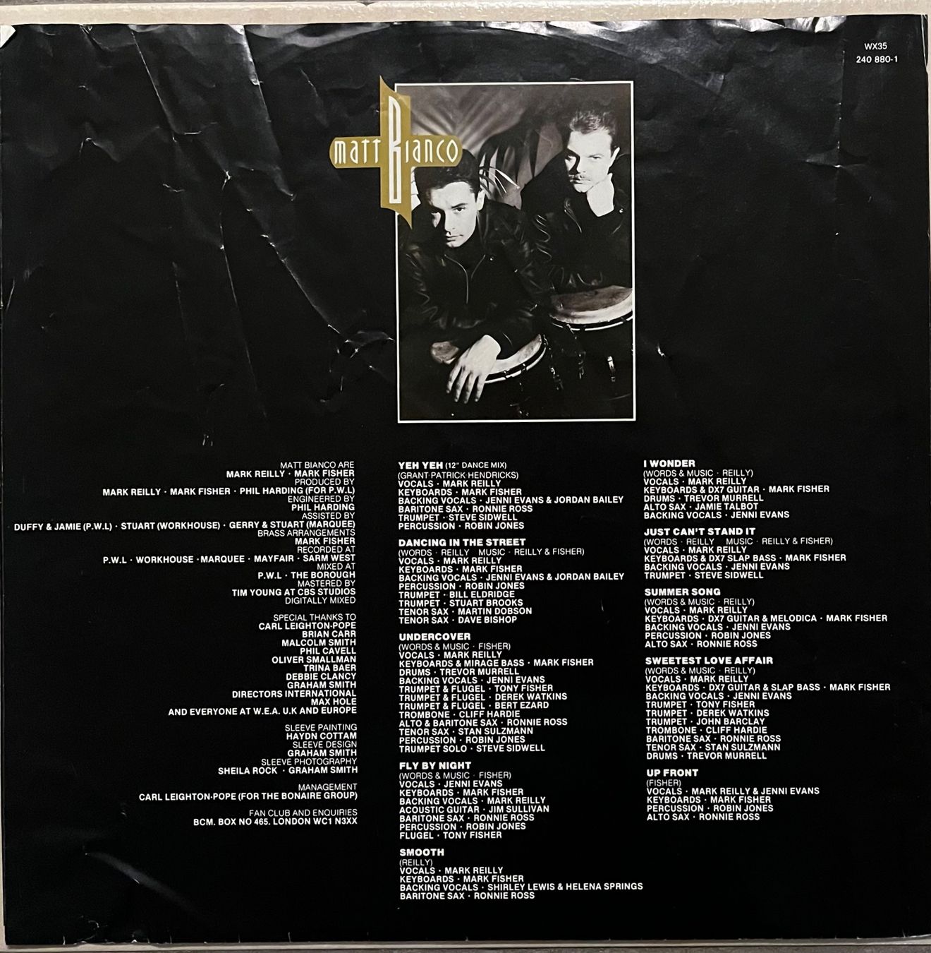 Schallplatten: MATT BIANCO - MATT BIANCO - 33 Tours – Gebraucht aus Bussigny von vinyl-pas-cher 5