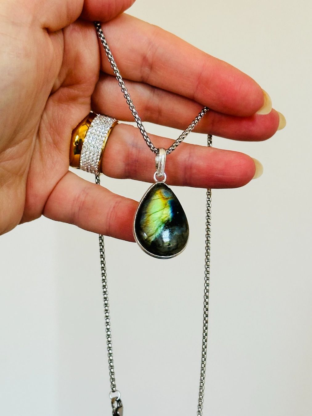 Catenine: Labradorite Gemstone Handmade Jewelry necklace – Nuovo e nell'imballaggio originale da Genève venduto da AGBERG 8