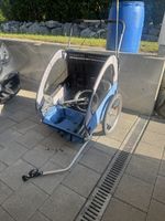 Kinderanhänger für Fahrrad blau gebraucht