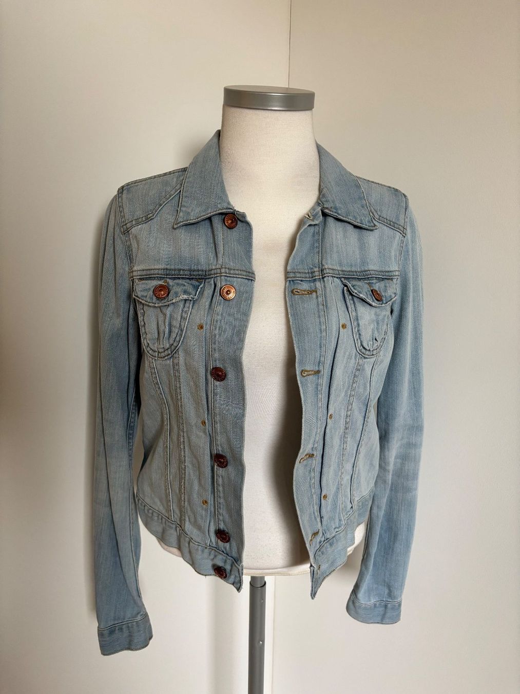 H&M Giacche: Jeansjacke, hellblau, Gr. S – Usato da Neunkirch venduto da autoscooter57