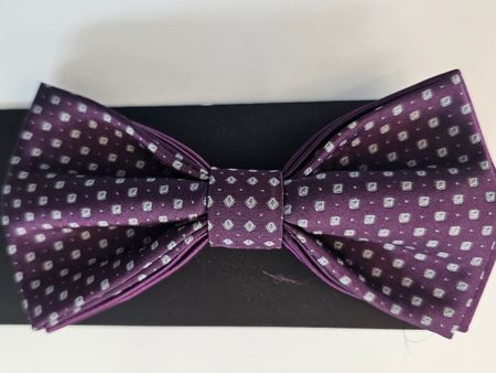 Fliege viola-weiss neu u originalverpackt