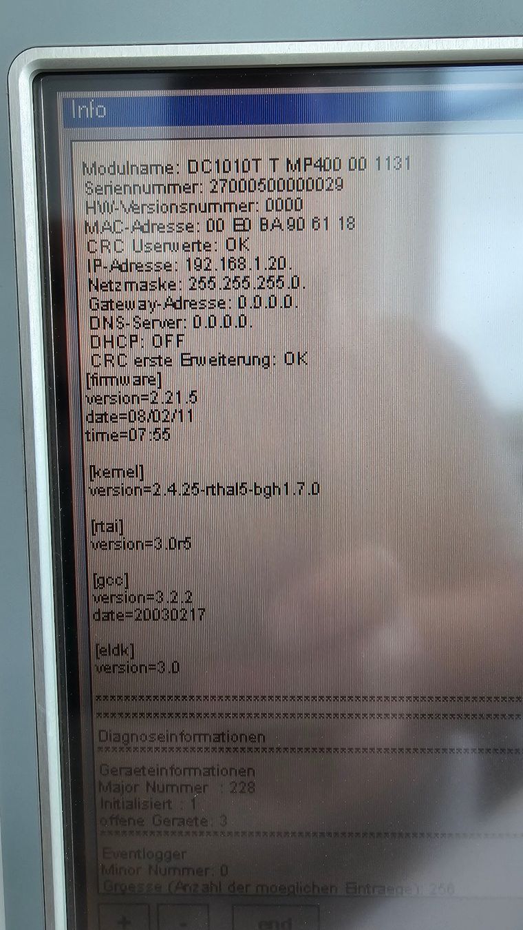 Sistema di controllo: Berghof DC1010T MP400-00 Controller SPS Touch Panel – Usato da Boniswil venduto da LakeSide_Boniswil 1