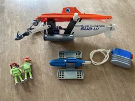 Playmobil Tauchboot mit Figuren & Zubehör, super Zustand!