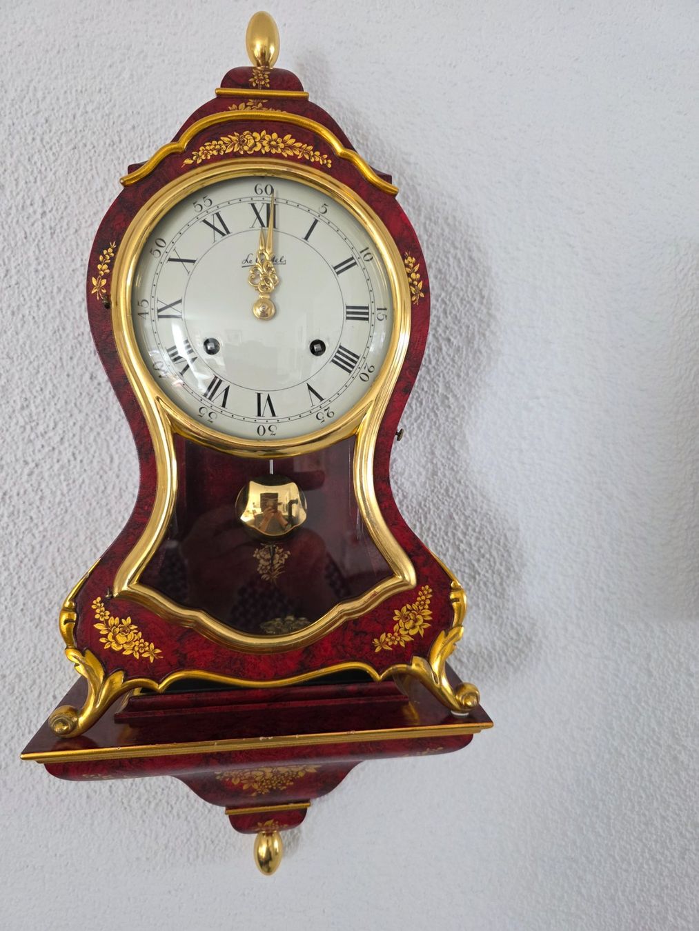 Orologi da terra & Orologi da parete: Le Castel Pendule rot/gold – Difettoso da Burgdorf venduto da lis_2fqv 1