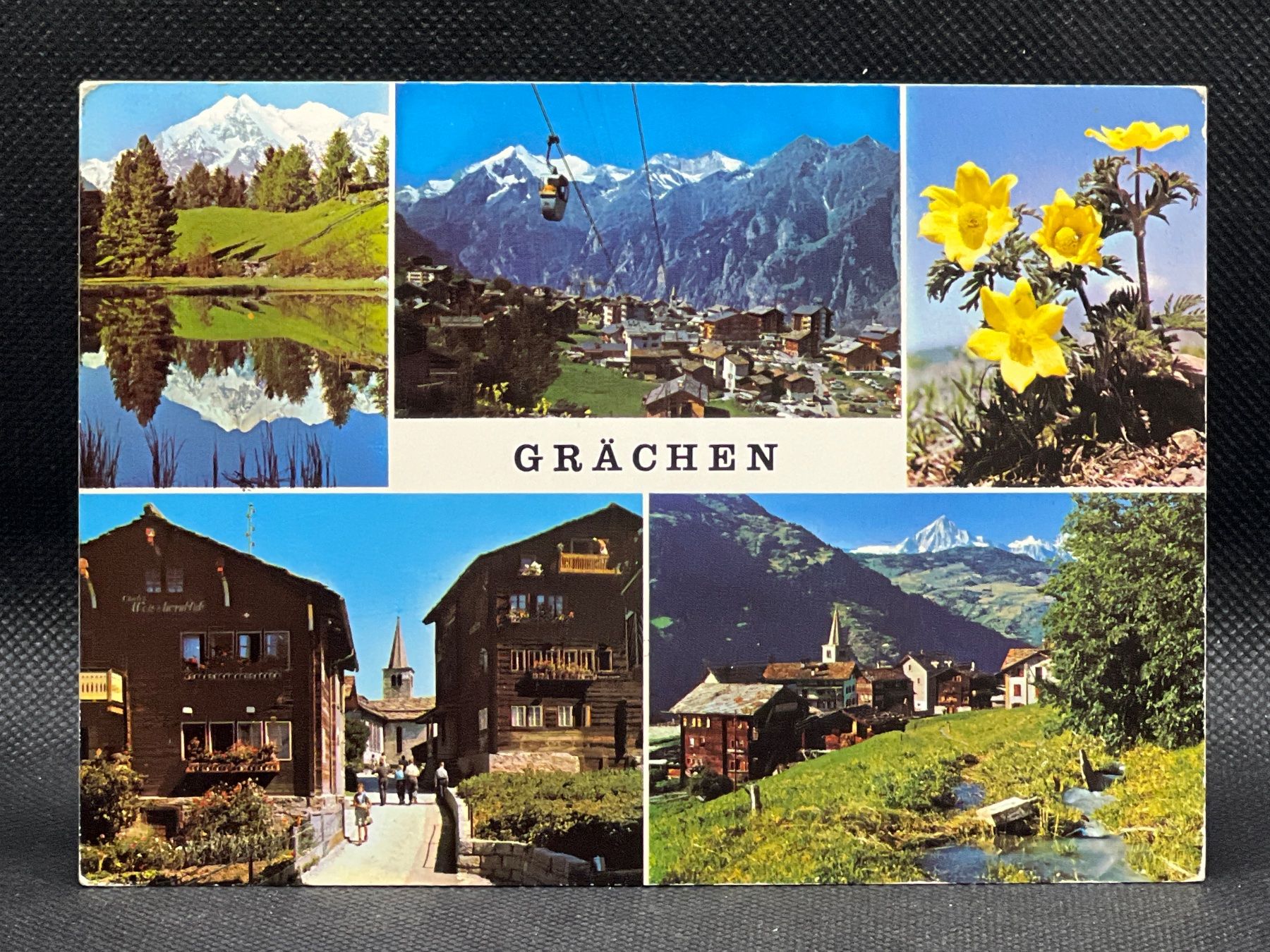 Ansichtskarten: Grächen, 1619m (Wallis) – Gebraucht aus Widnau von Brusi9