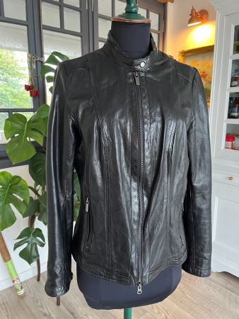 Veste en cuir femme 40
