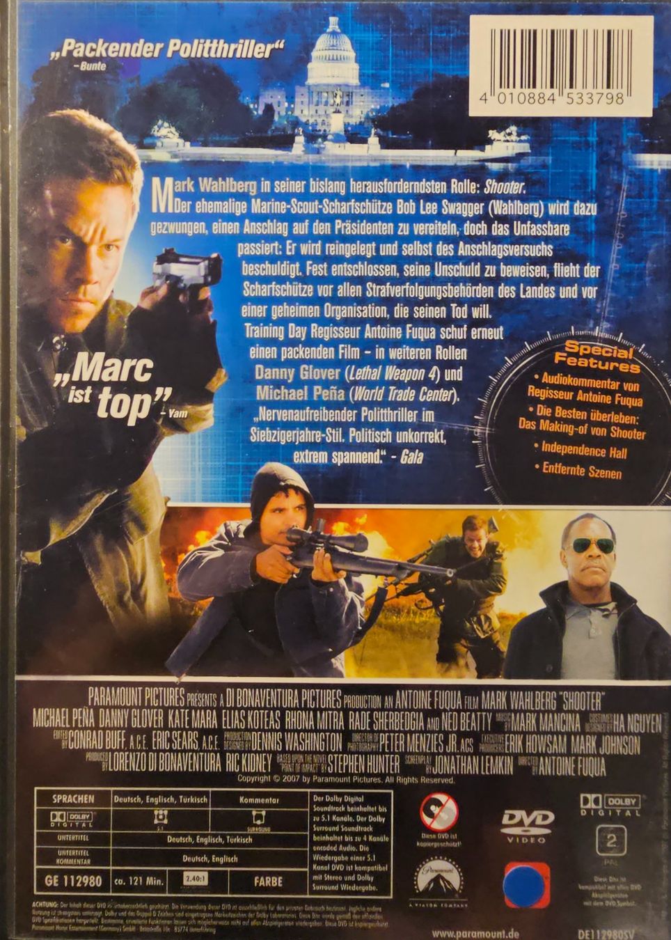 Tous les DVDs: Shooter – D'occasion à Wahlen b. Laufen par Cg10 1