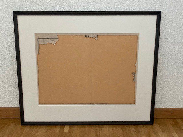 Cadres de tableaux: Grosser Bilderrahmen ohne Glas, schwarz – D'occasion à Rapperswil SG par sum_y5g5
