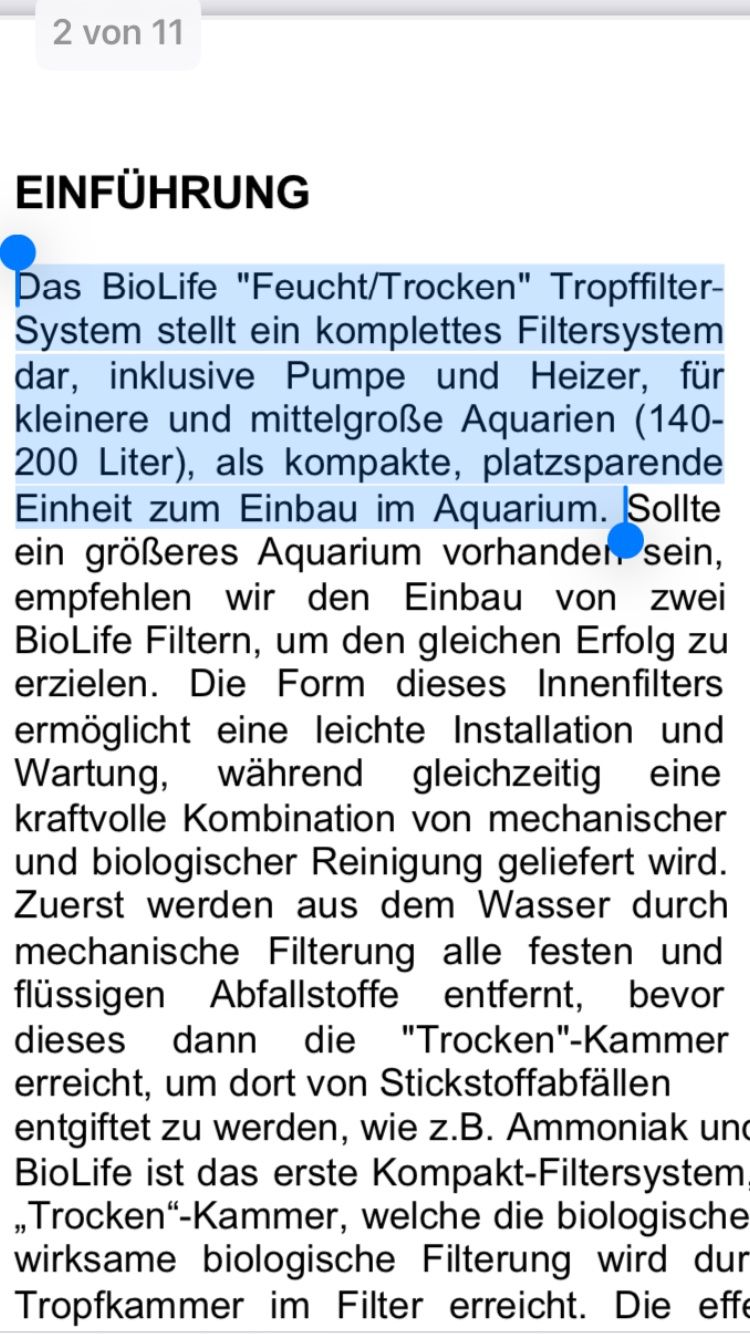 Filter: Aquarium Bio Life 55 innen Filter System mit Heizstab – Neu und originalverpackt aus Schaffhausen von dia_rl66 3