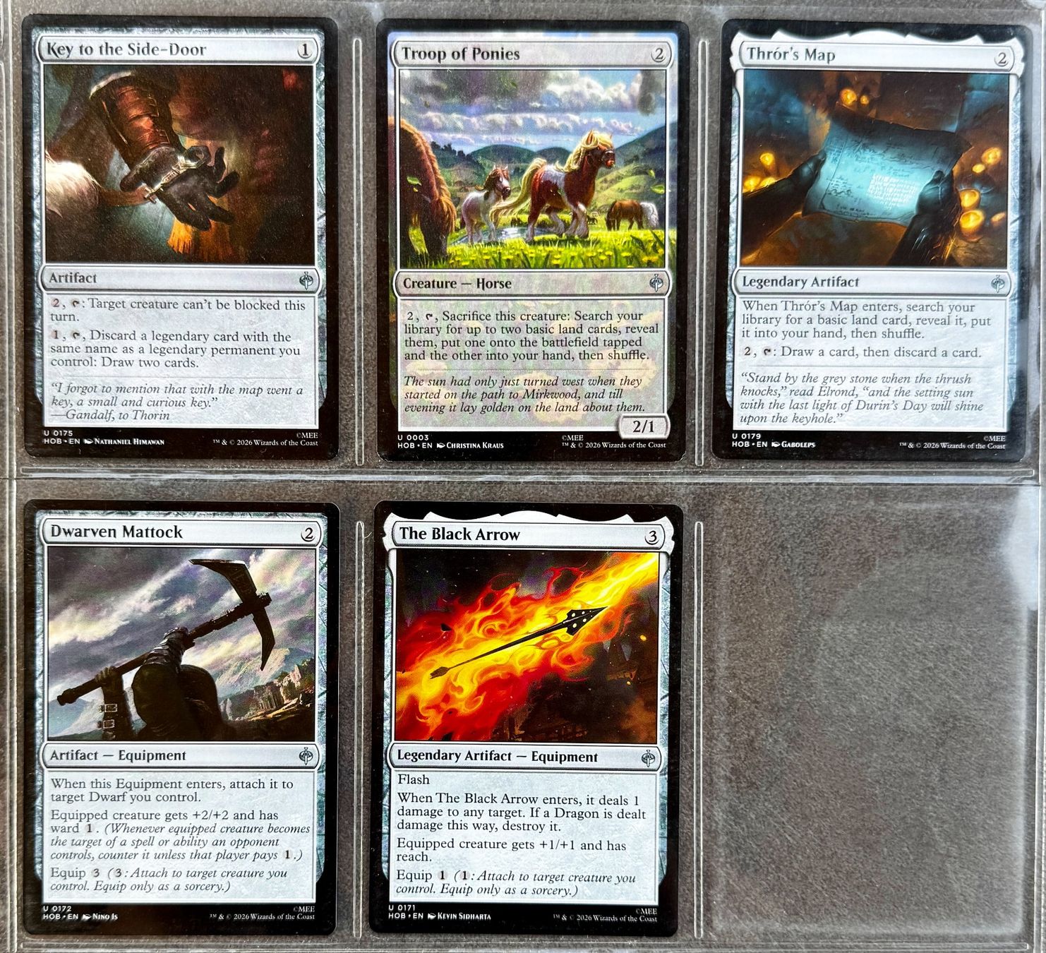 Magic The Gathering Sammelbilder & Trading cards: The Hobbit Uncommons 50stk. – Neu (gemäss Beschreibung) aus Rechthalten von hosme_be 5
