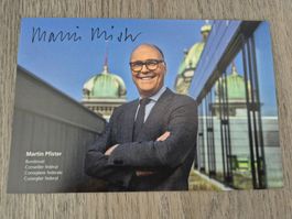 Autogrammkarte Martin Pfister Originalunterschrift