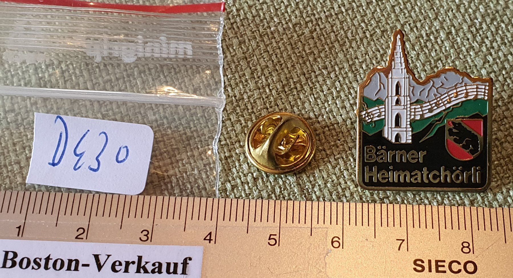 Pins: D430 - Pin Bern Bärner Heimatchörli CH – Gebraucht aus Reinach BL von Boston-Verkauf 2