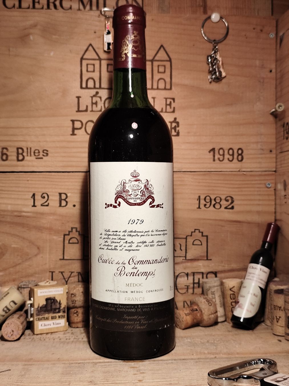 Vins: 1979 Médoc, Cuvée de la Commanderie du Bontemps – Neuf avec emballage d'origine à Büsserach par Vintage-vins 1