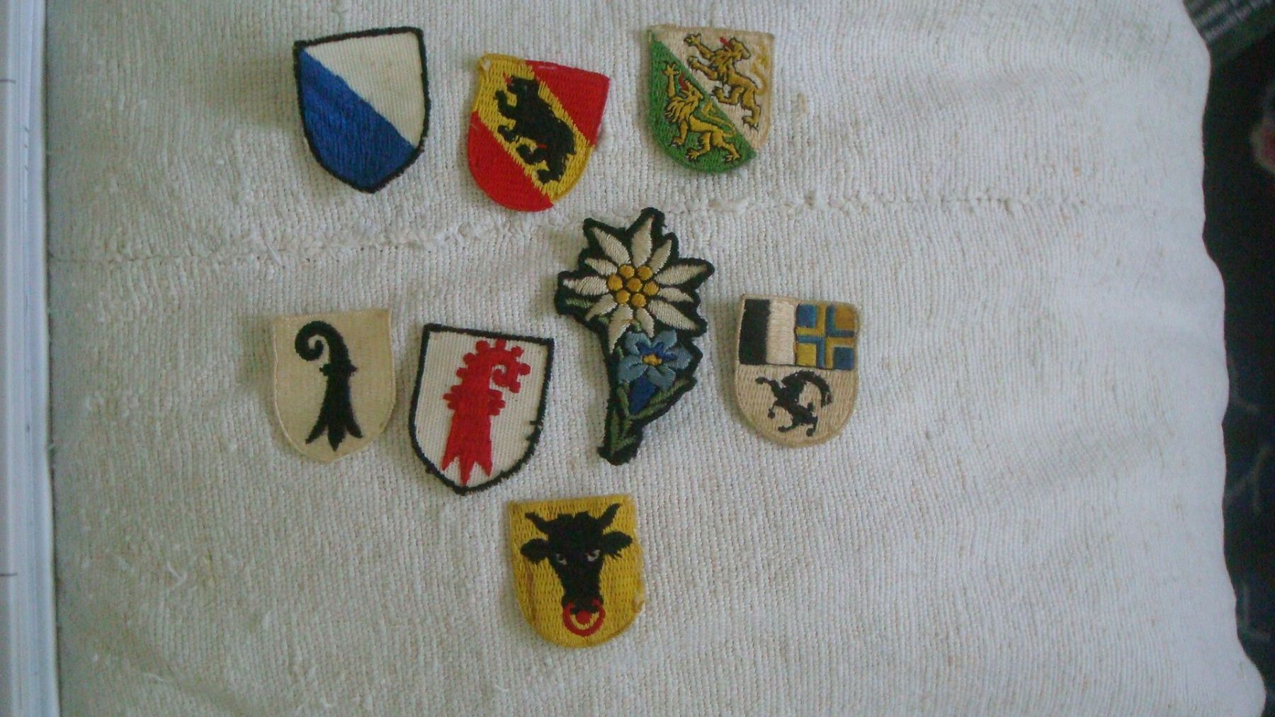 Toppe: Alte Wappen Stoffabzeichen gebraucht – Usato da Münchenstein venduto da Pesci6