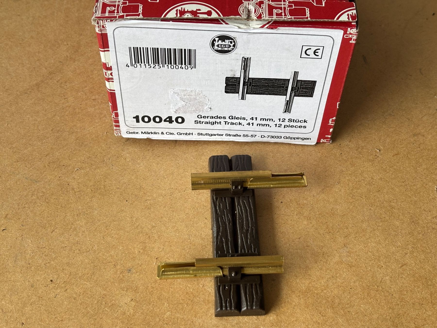 LGB Modelleisenbahnen: LGB 10040 Gerade Gleis 41 mm – Neu und originalverpackt aus Hauterive NE von eriamch