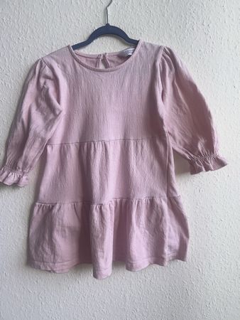 Robe Primark rose, manches longues, taille 104 cm