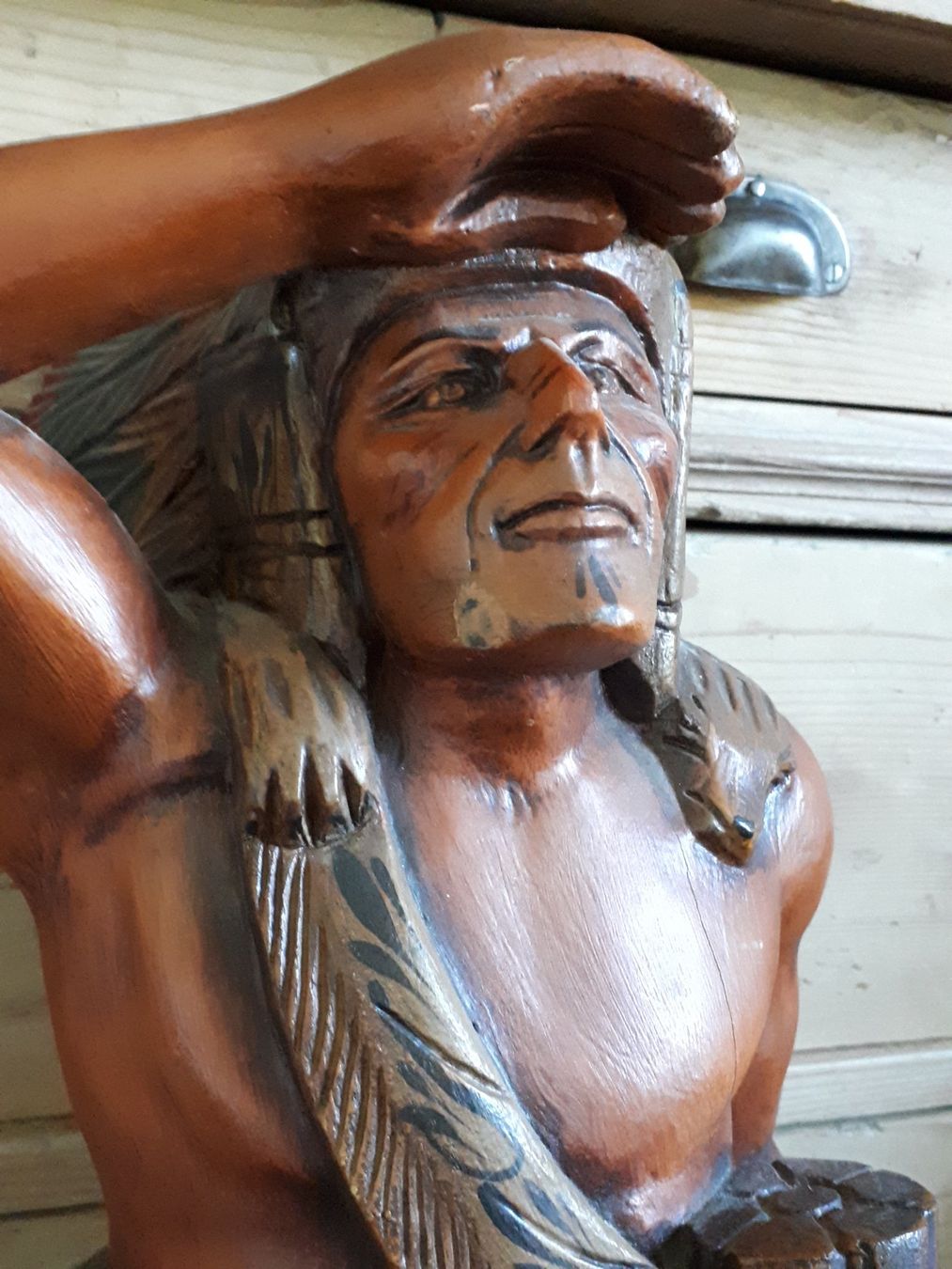 Sculture & Statue: Indianer Holzstatue – Usato da Kerns venduto da KIRSCHE06 2