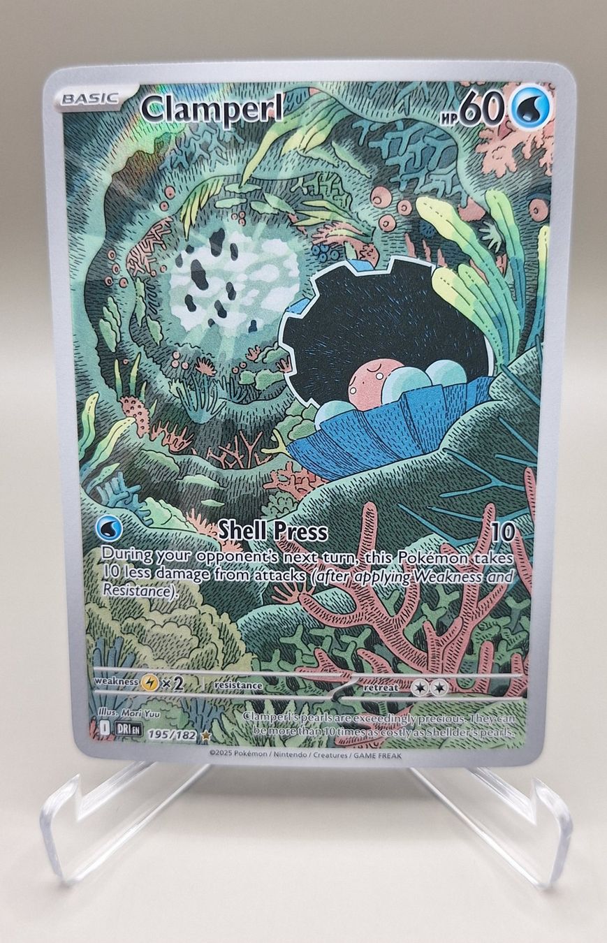 Pokémon Carte collezionabili: Perlu (DRI 195) Ewige Rivalen - Clamperl – Usato da Naters venduto da poketrade11