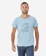 T-shirt bleu Simond, taille L, parfait pour l'escalade d'été