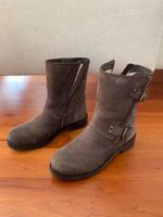 Braune Winterstiefel, warm gefüttert, Grösse 39